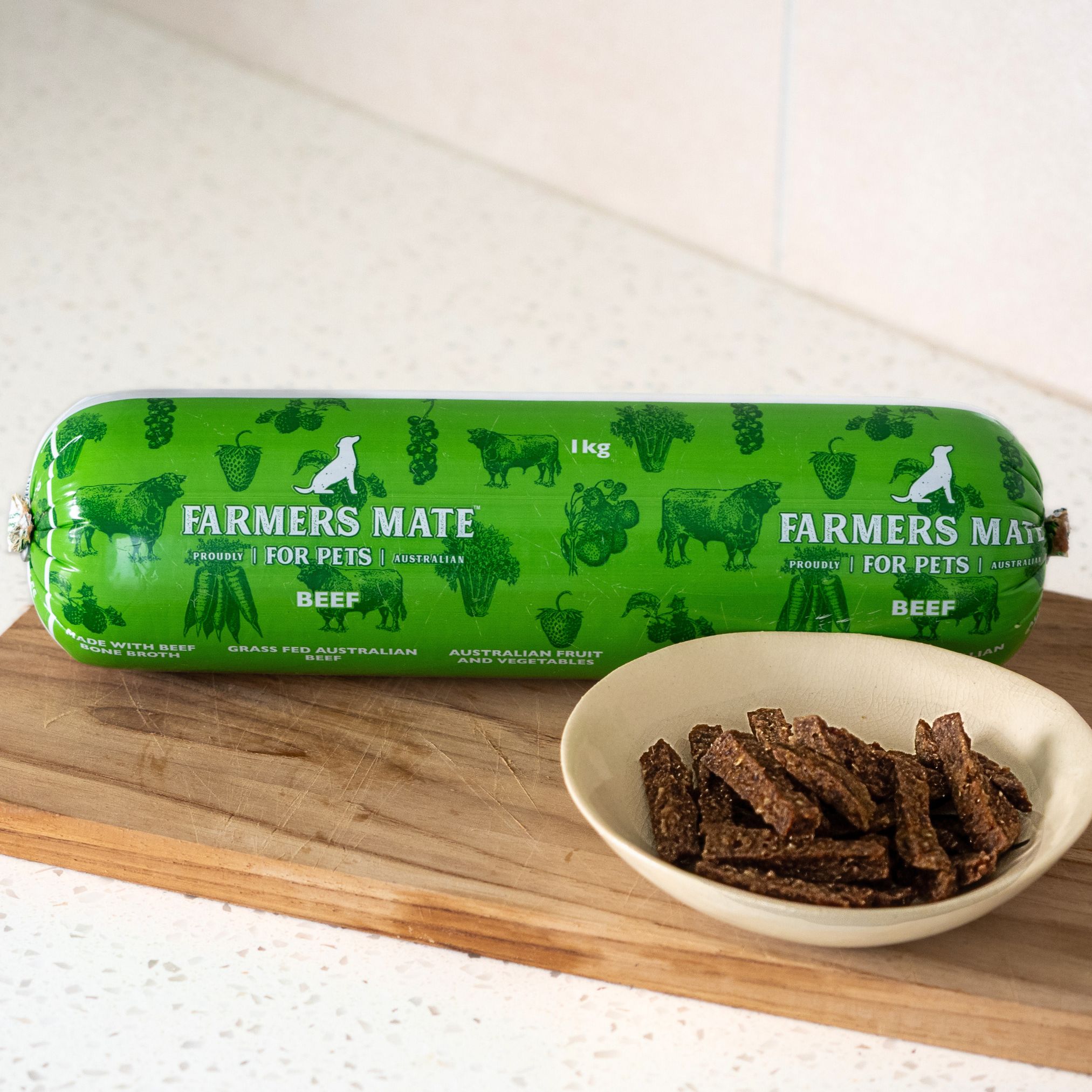 Farmers Mate for Pets Air Dried Beef Roll