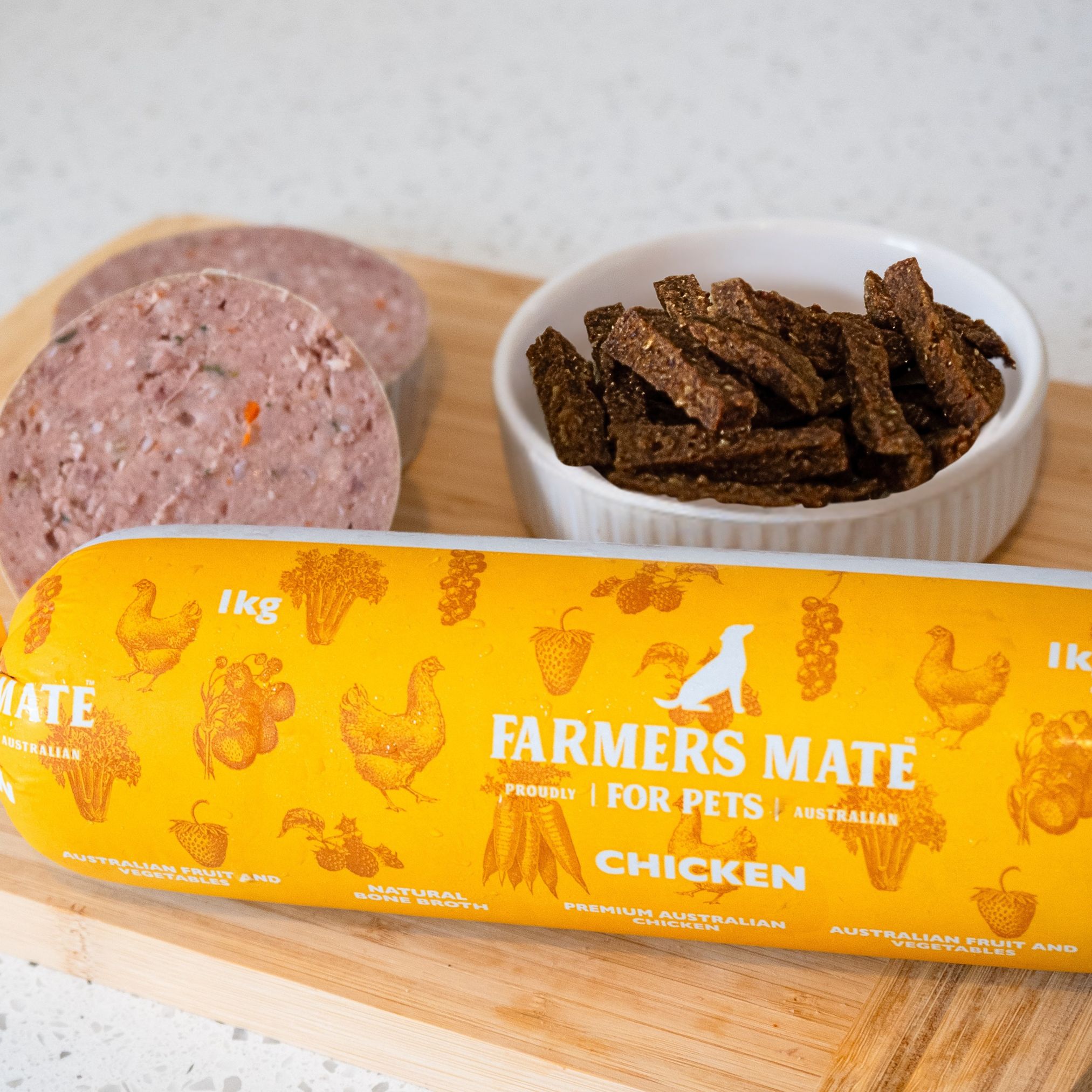 Farmers Mate for Pets Air Dried Chicken Roll