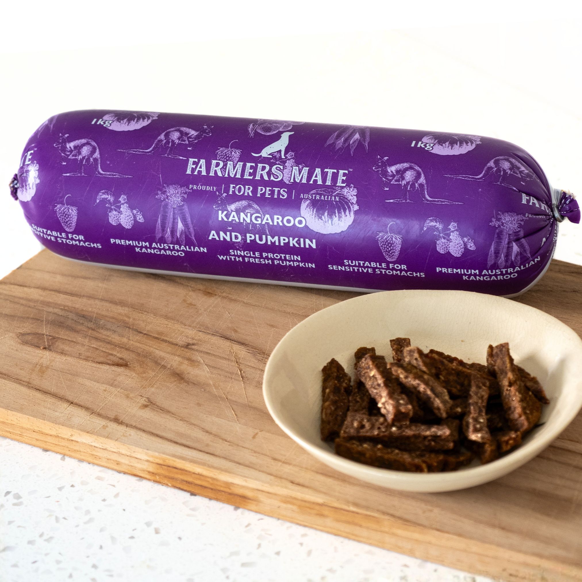 Farmers Mate for Pets Kangaroo Air Dried Roll