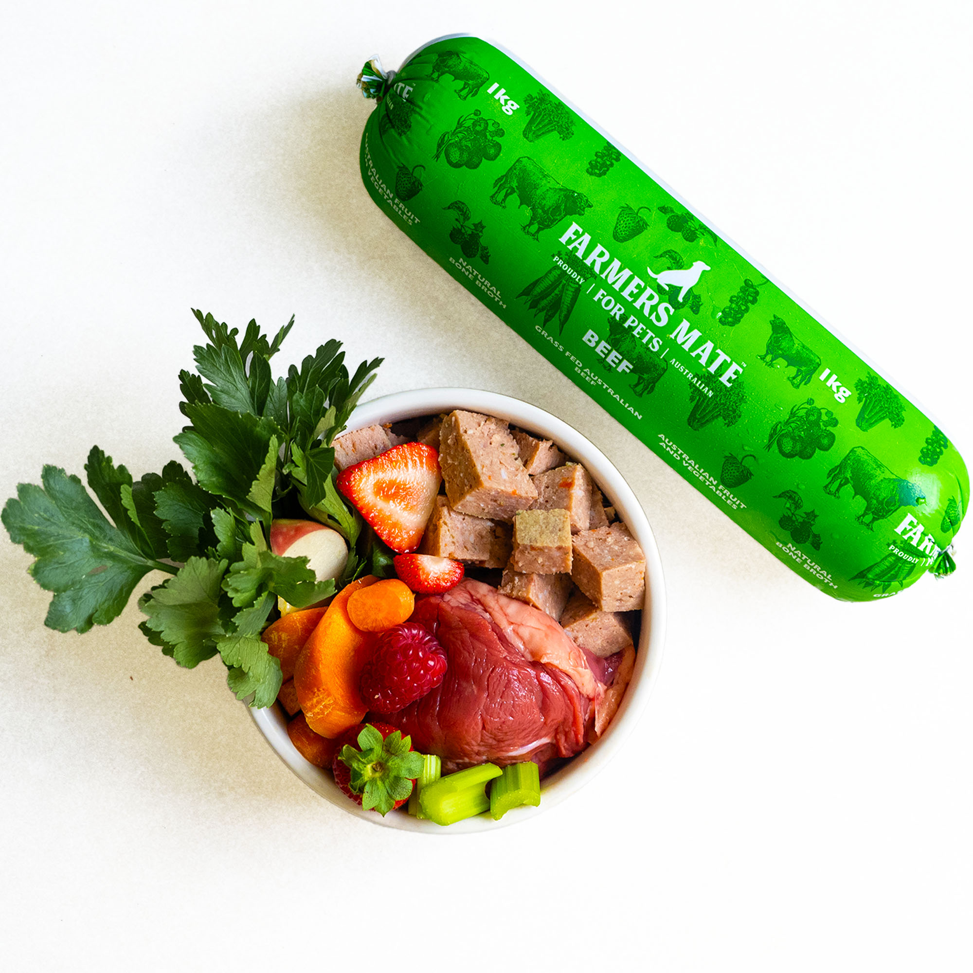 Farmers Mate for Pets Beef Roll