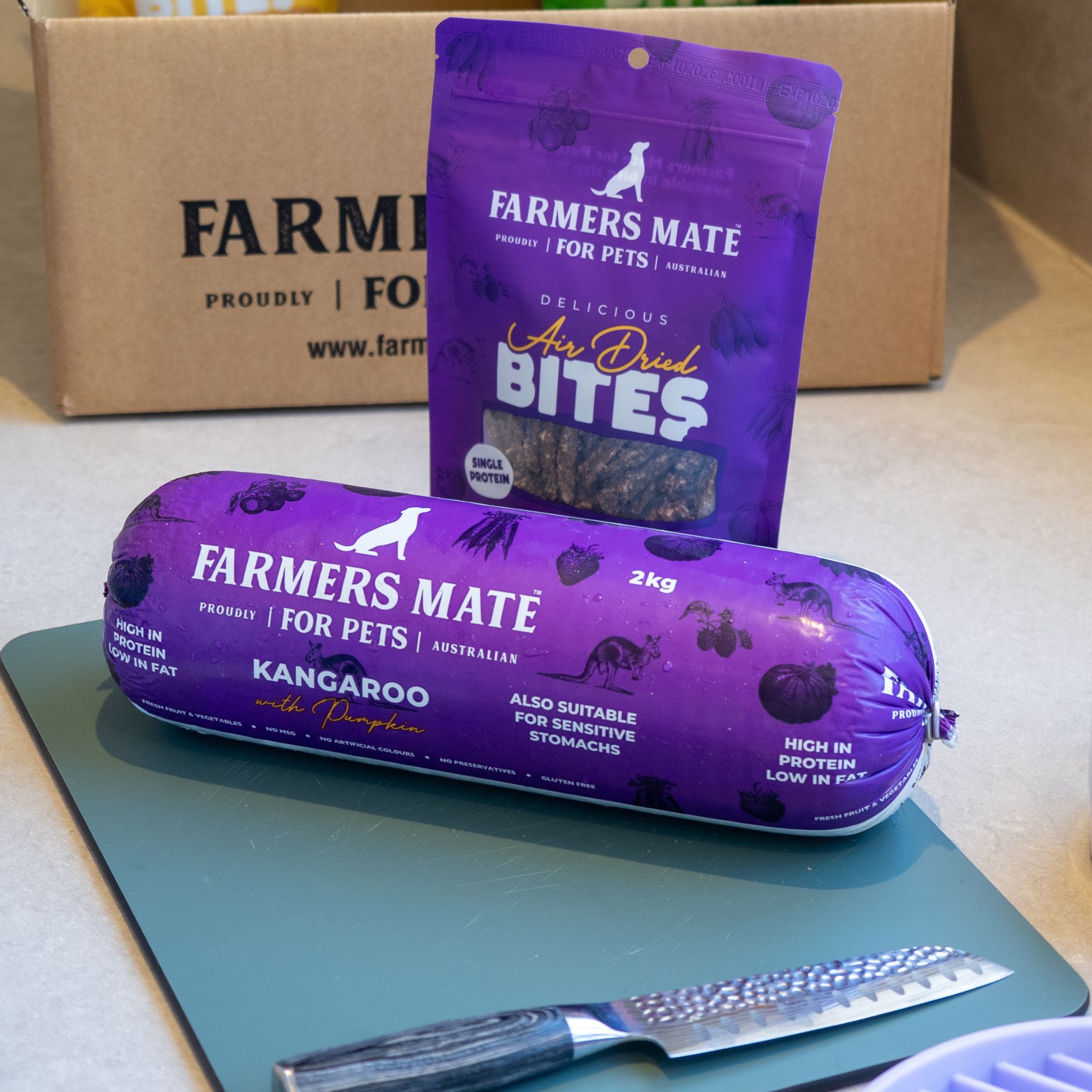 Farmers Mate for Pets Kangaroo Roll AirDried
