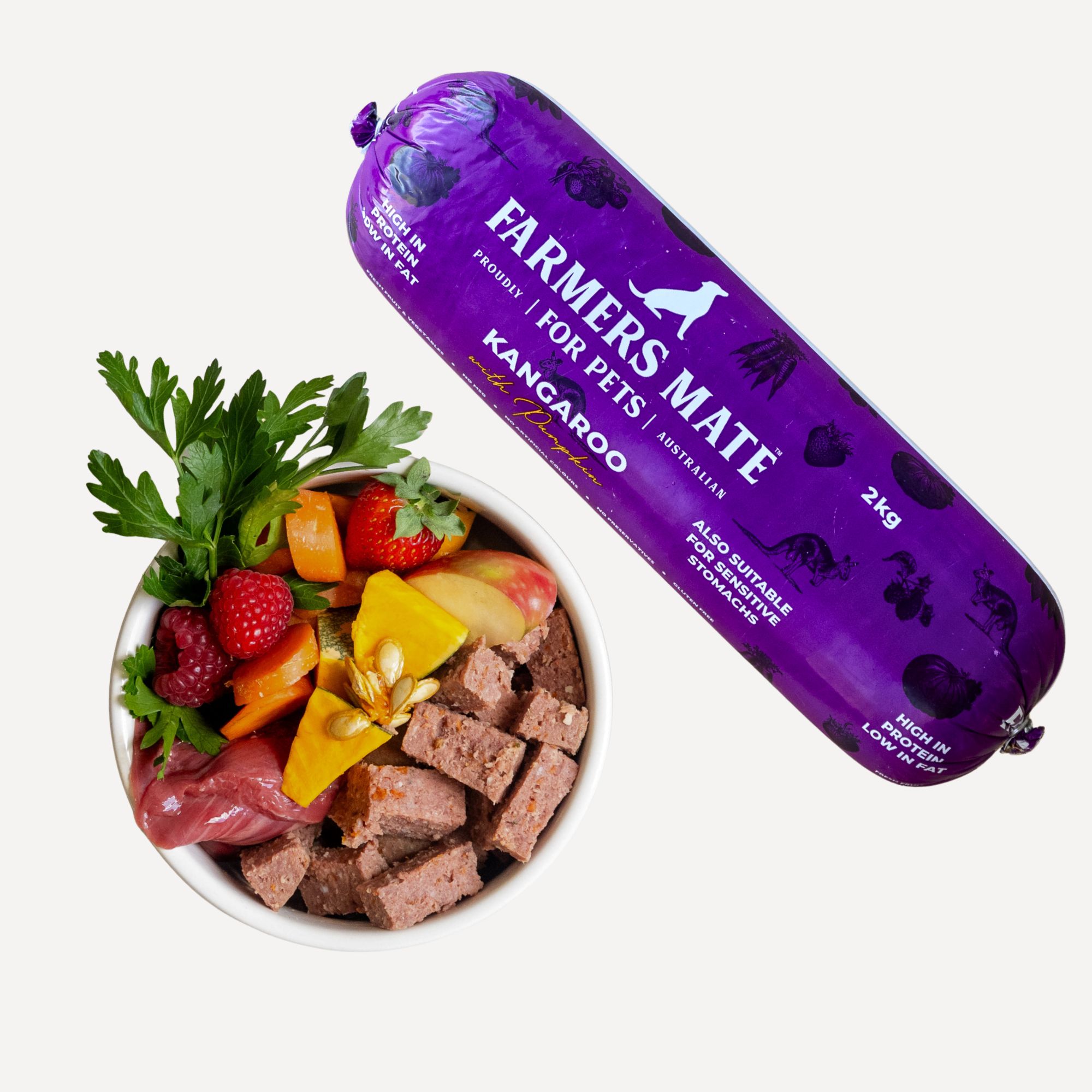 Farmers Mate for Pets Kangaroo Roll Bowl Home