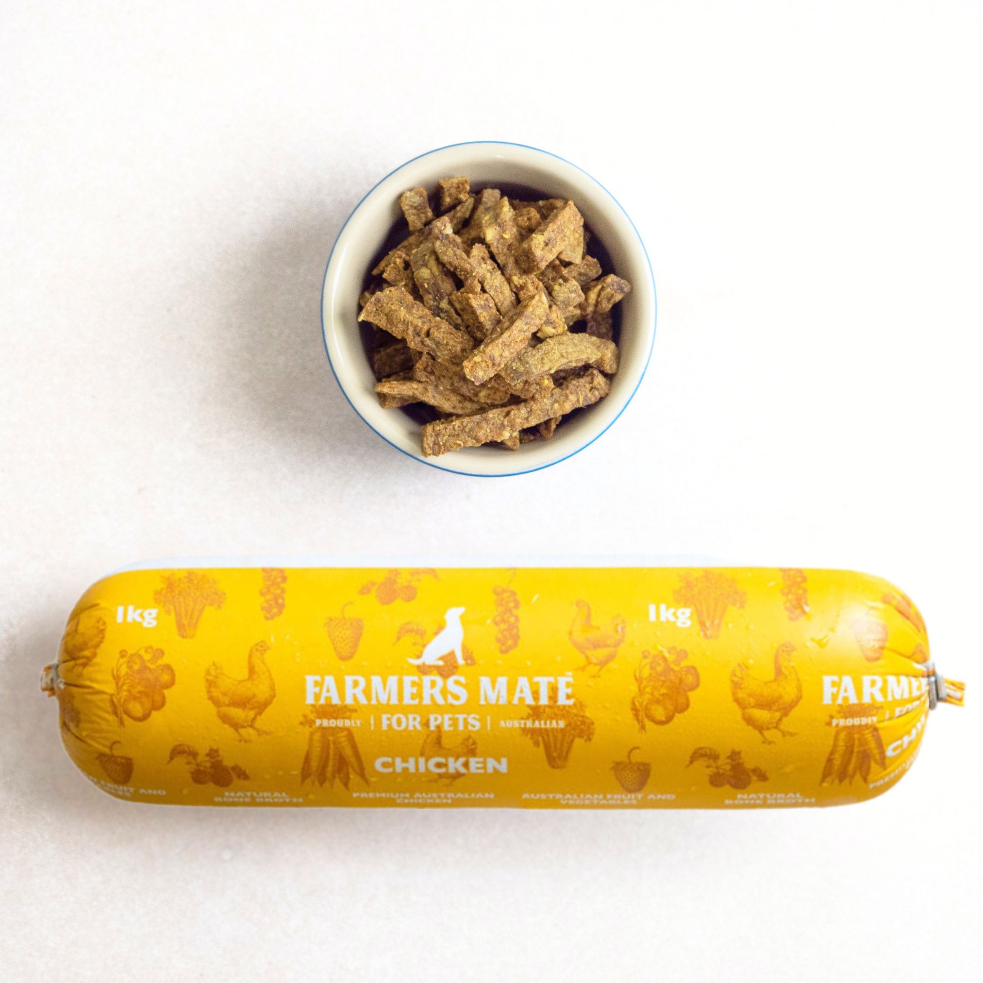 Farmers Mate for Pets Air Dried Chicken Duo