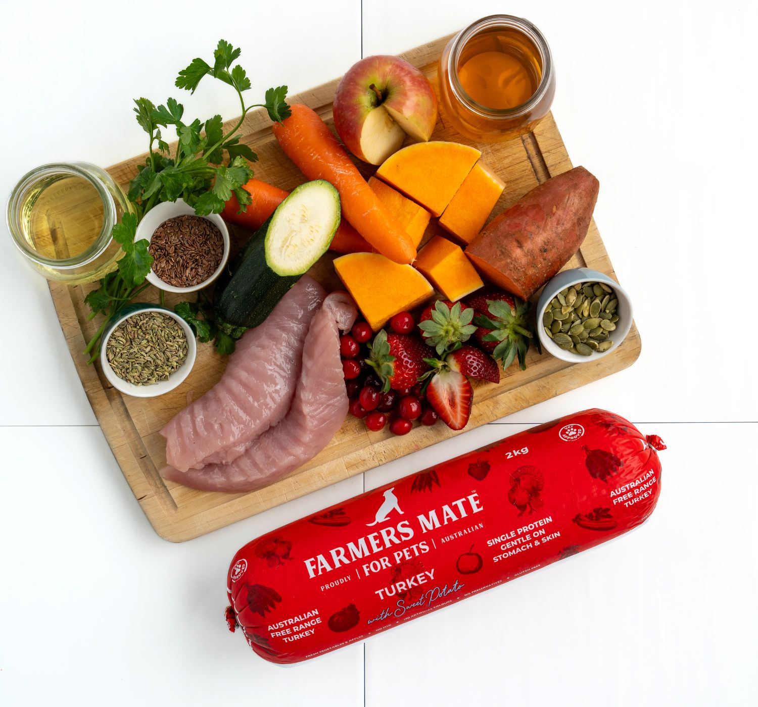 Farmers Mate for Pets 1500 x 1400 Turkey Board Angle